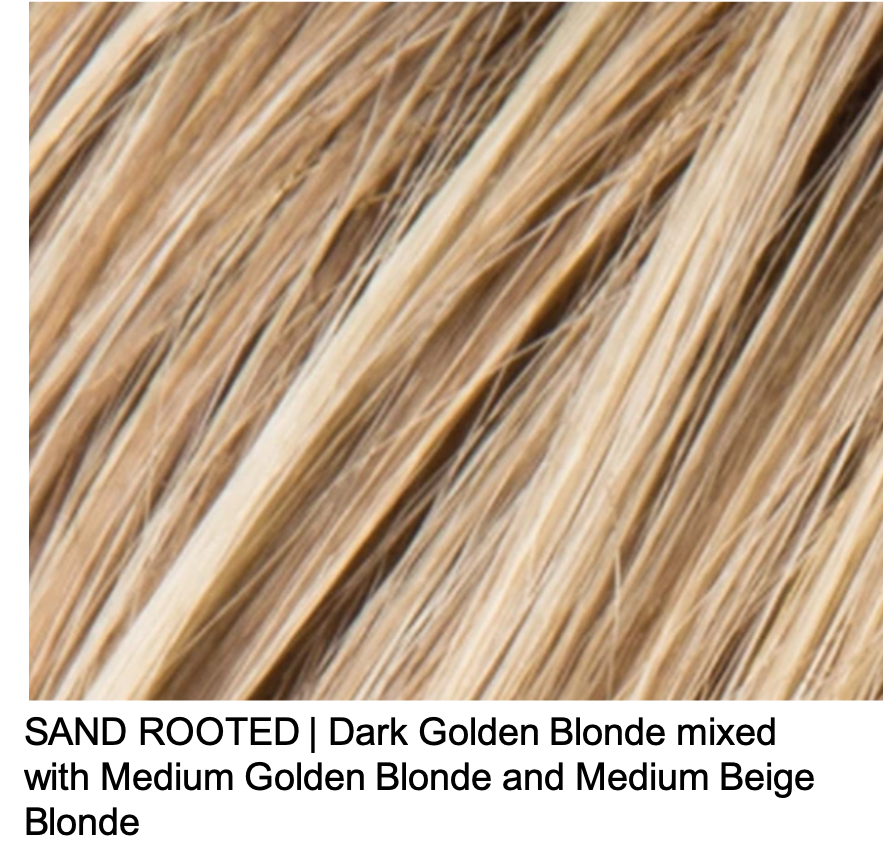SAND ROOTED | Golden Blonde mixed with Medium Golden Blonde and Medium Beige Blonde