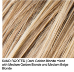 SAND ROOTED | Dark Golden Blonde mixed with Medium Golden Blonde and Medium Beige Blonde