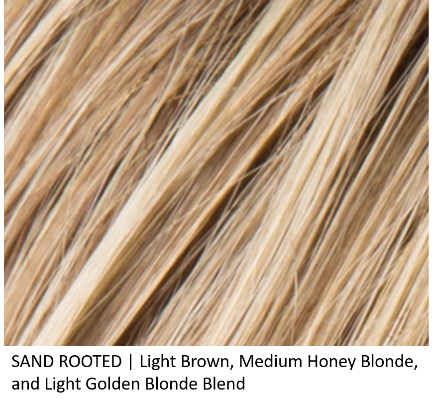 SAND ROOTED | Light Brown, Medium Honey Blonde, and Light Golden Blonde blend with Dark Roots