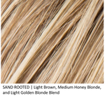 SAND ROOTED | Light Brown, Medium Honey Blonde, and Light Golden Blonde blend with Dark Roots
