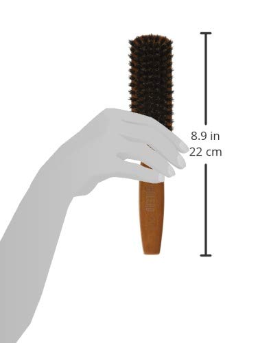 Bolero Boar Men’s Styler Hair Brush (B-1) Lightweight, 100% Natural Boar Bristle, Maple Wood Body Brush, Styling, Brushing Barbering, Smoothing & Detangling All Hair Types 