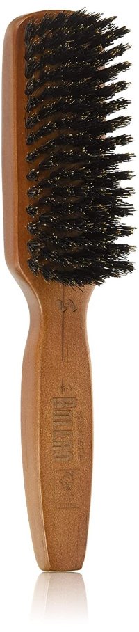 Bolero Boar Men’s Styler Hair Brush (B-1) Lightweight, 100% Natural Boar Bristle, Maple Wood Body Brush, Styling, Brushing Barbering, Smoothing & Detangling All Hair Types 