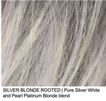 SILVER BLONDE ROOTED | Pure Silver White and Pearl Platinum Blonde bend