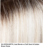 SILVERSUNRT8 | Iced Blonde nw/ Soft Sand & Golden Brown Roots