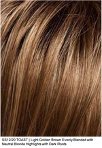 SS12/20 SHADED TOAST | Light Golden Brown Evenly Blended with Neutral Blonde Highlights with Dark Roots