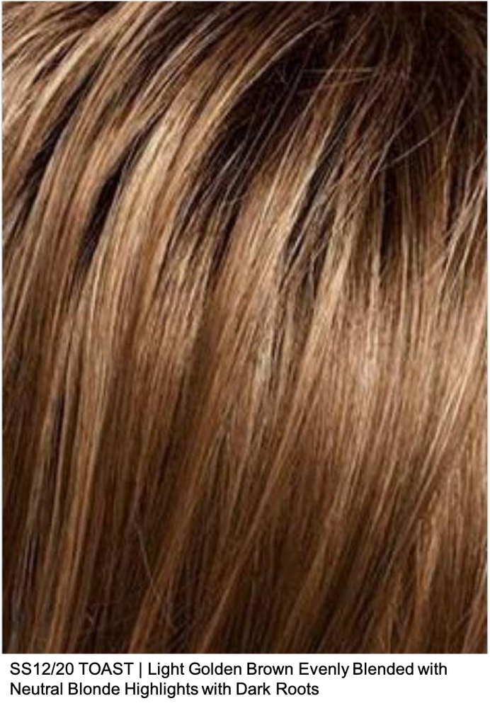SS12/20 TOAST | Light Golden Brown Evenly Blended with Neutral Blonde Highlights with Dark Roots
