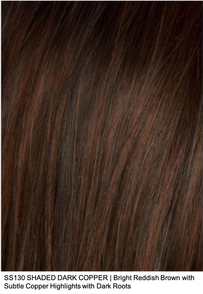 SS130 SHADED DARK COPPER | Bright Reddish Brown with Subtle Copper Highlights and Dark Roots