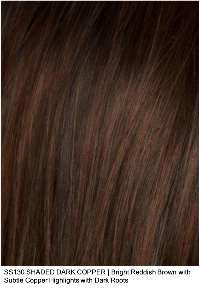 SS130 SHADED DARK COPPER | Bright Reddish Brown with Subtle Copper Highlights with Dark Roots