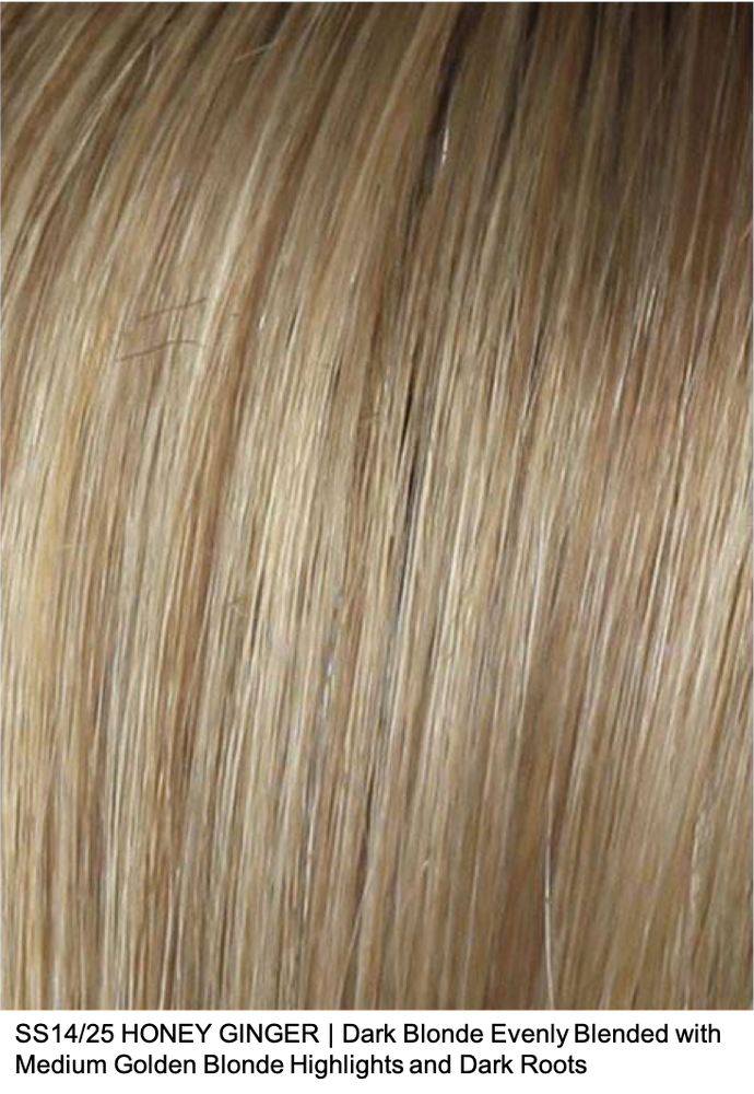 SS14/25 SHADED HONEY GINGER | Dark Blonde Evenly Blended with Medium Golden Blonde Highlights and Dark Roots