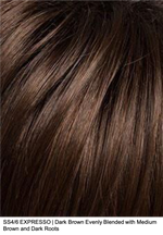 SS4/6 ESPRESSO | Dark Brown Evenly Blended with Medium Brown and Dark Roots