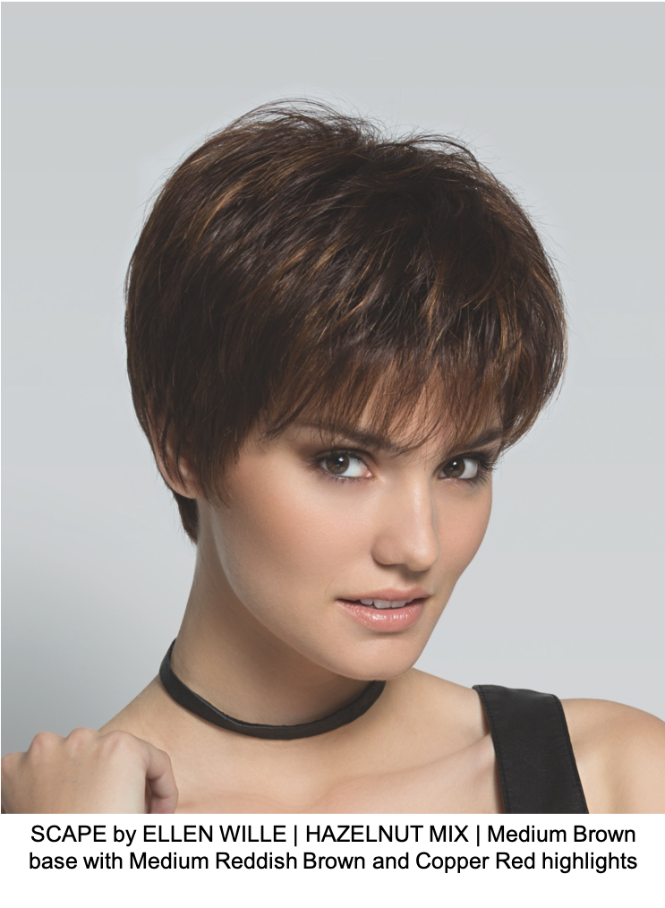 SCAPE by ELLEN WILLE | HAZELNUT MIX | Medium Brown base with Medium Reddish Brown and Copper Red highlights 