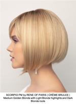 SCORPIO PM by RENE OF PARIS | CRÈME BRULEE | Medium Golden Blonde with Light Blonde highlights and Dark Blonde roots