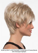 SHARI by ENVY | LIGHT BLONDE | 2 toned blend of Creamy Blonde with Champagne highlights 
