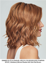 SIMMER ELITE by RAQUEL WELCH | RL29/33SS ICED PUMPKIN SPICE | Strawberry Blonde Shaded with Dark Red-Brown
