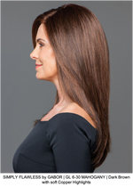 SIMPLY FLAWLESS by GABOR | GL 6-30 MAHOGANY | Dark Brown with soft Copper Highlights
