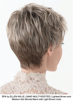 SPA by ELLEN WILLE | SAND MULTI ROOTED | Lightest Brown and Medium Ash Blonde Blend with Light Brown roots