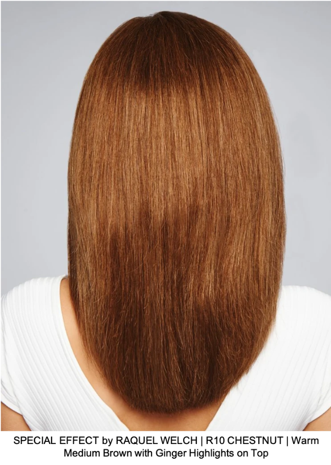 SPECIAL EFFECT by RAQUEL WELCH | R10 CHESTNUT | Warm Medium Brown with Ginger Highlights on Top