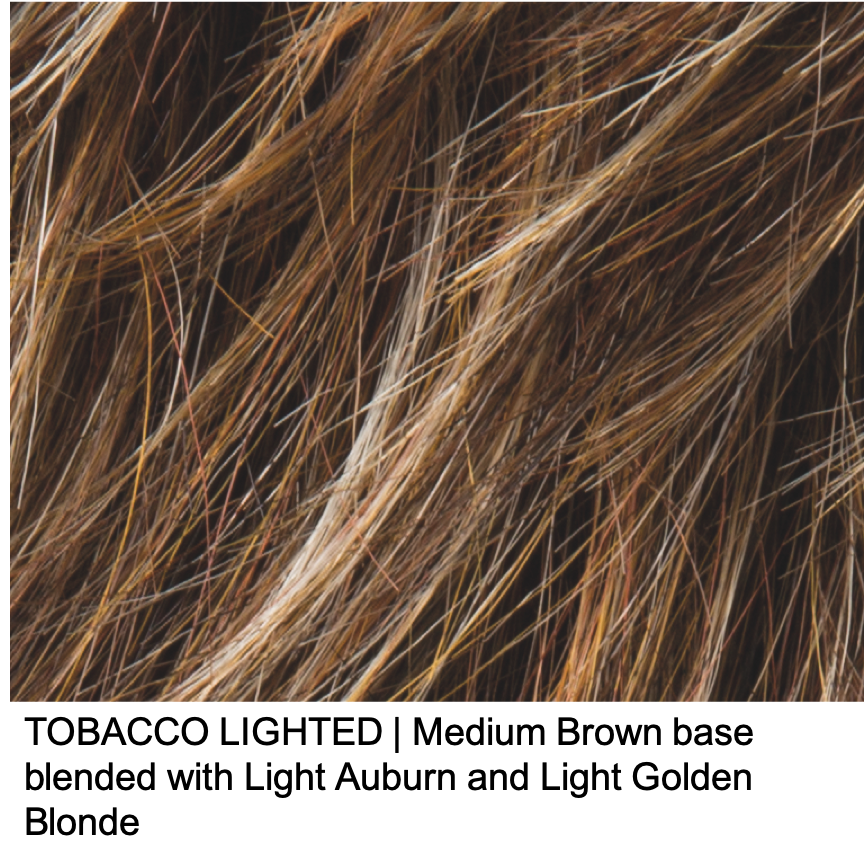 TOBACCO LIGHTED | Medium Brown base blended with Light Auburn Golden Blonde