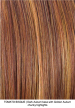 TOMATO BISQUE | Dark Auburn base with Golden Auburn chunky highlights