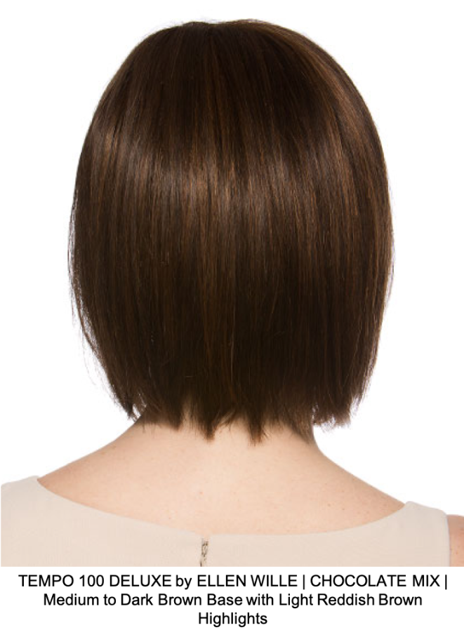 TEMPO 100 DELUXE by ELLEN WILLE | CHOCOLATE MIX | Medium to Dark Brown Base with Light Reddish Brown Highlights