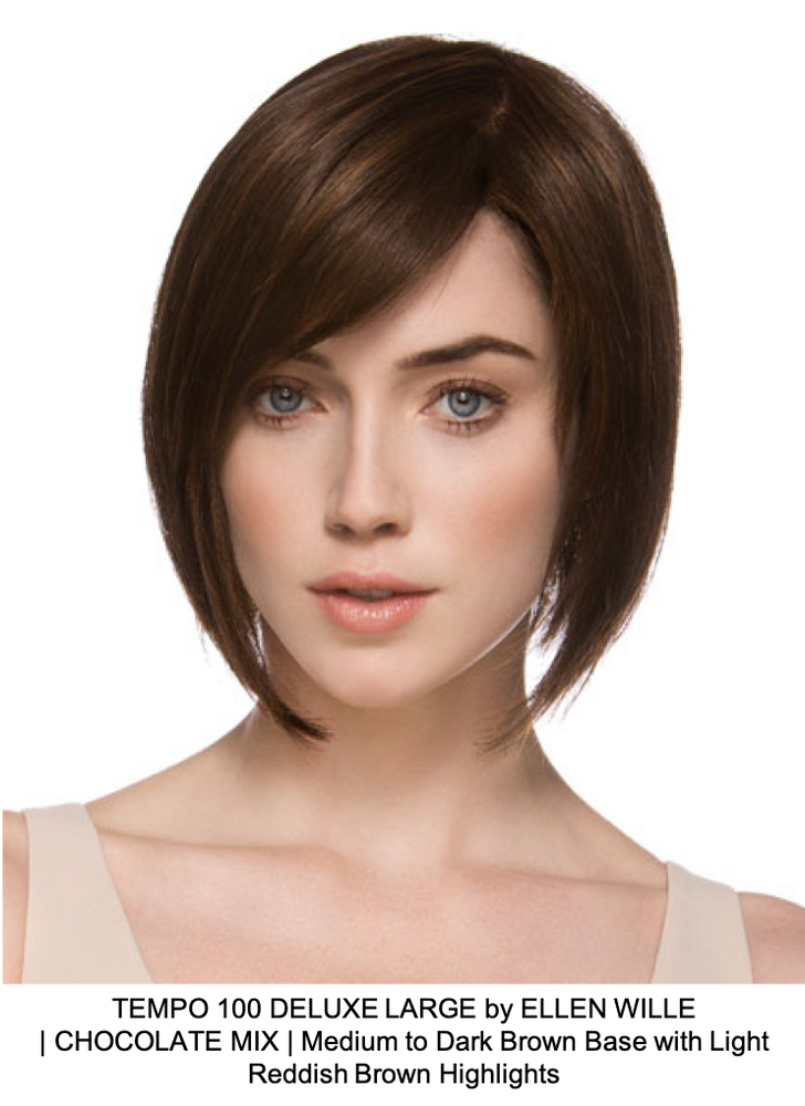 TEMPO 100 DELUXE LARGE by Ellen Wille | CHOCOLATE MIX | Medium to Dark Brown Base with Light Reddish Brown Highlights