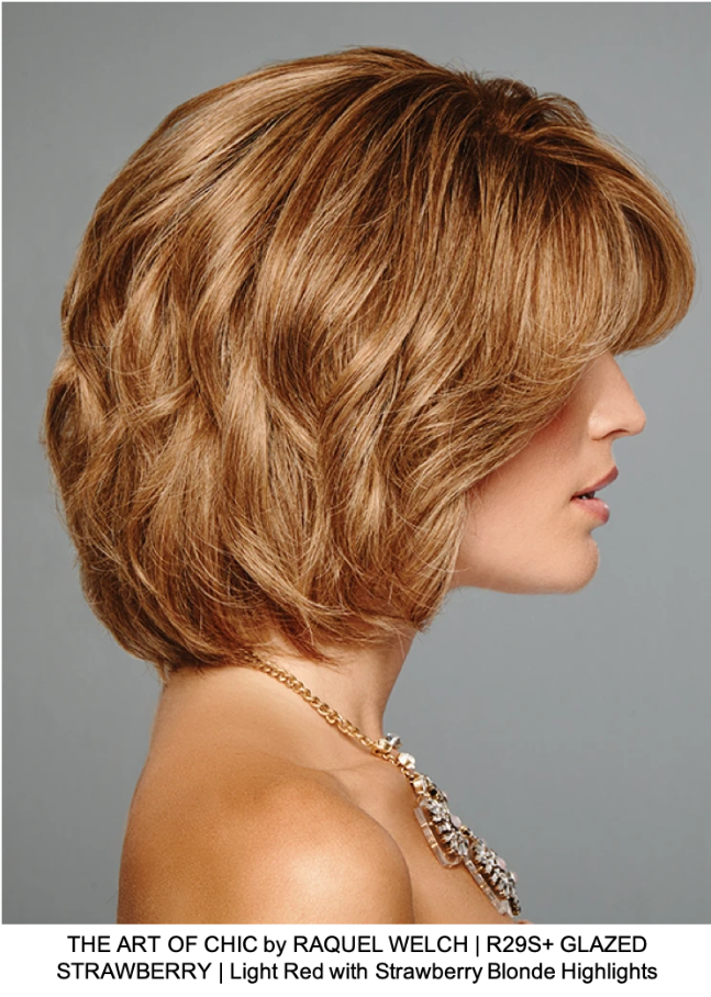 THE ART OF CHIC by RAQUEL WELCH | R29S+ GLAZED STRAWBERRY | Light Red with Strawberry Blonde Highlights