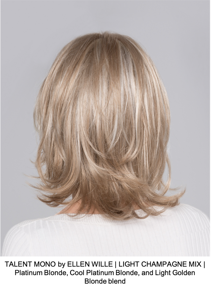 TALENT MONO by ELLEN WILLE | LIGHT CHAMPAGNE MIX | Platinum Blonde, Cool Platinum Blonde, and Light Golden Blonde blend