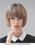 True Human Hair/Synthetic Blend Clip In Bangs (Mono Base) | DISCONTINUED