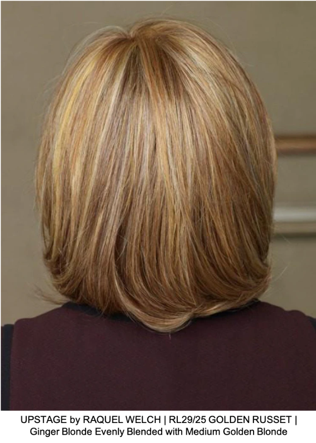 UPSTAGE by RAQUEL WELCH | RL29/25 GOLDEN RUSSET | Ginger Blonde Evenly Blended with Medium Golden Blonde