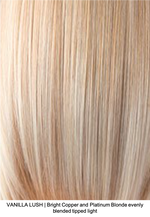 VANILLA LUSH | Bright Copper and Platinum Blonde evenly blended tipped light