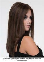 VERONICA by ENVY | MEDIUM BROWN | Medium Brown with natural highlights