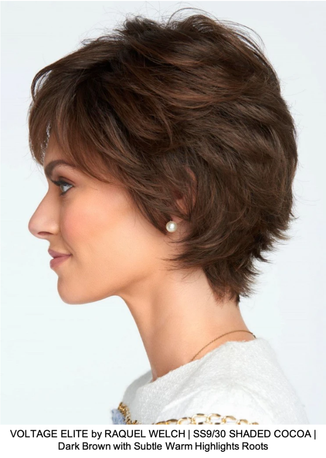 VOLTAGE ELITE by RAQUEL WELCH | SS9/30 SHADED COCOA | Dark Brown with Subtle Warm Highlights Roots