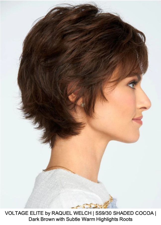 VOLTAGE ELITE by RAQUEL WELCH | SS9/30 SHADED COCOA | Dark Brown with Subtle Warm Highlights Roots