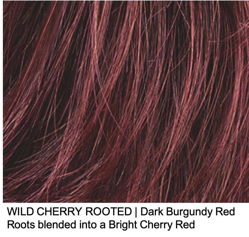 WILD CHERRY ROOTED | Dark Burgundy Red Roots blended into a Bright Cherry Red