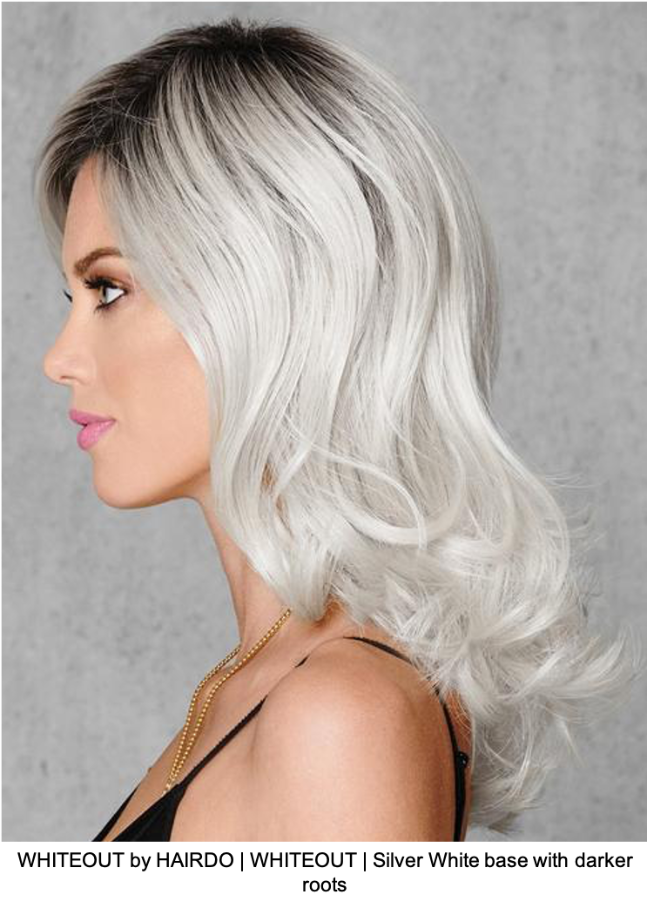 WHITEOUT by HAIRDO | WHITEOUT | Silver White base with darker roots