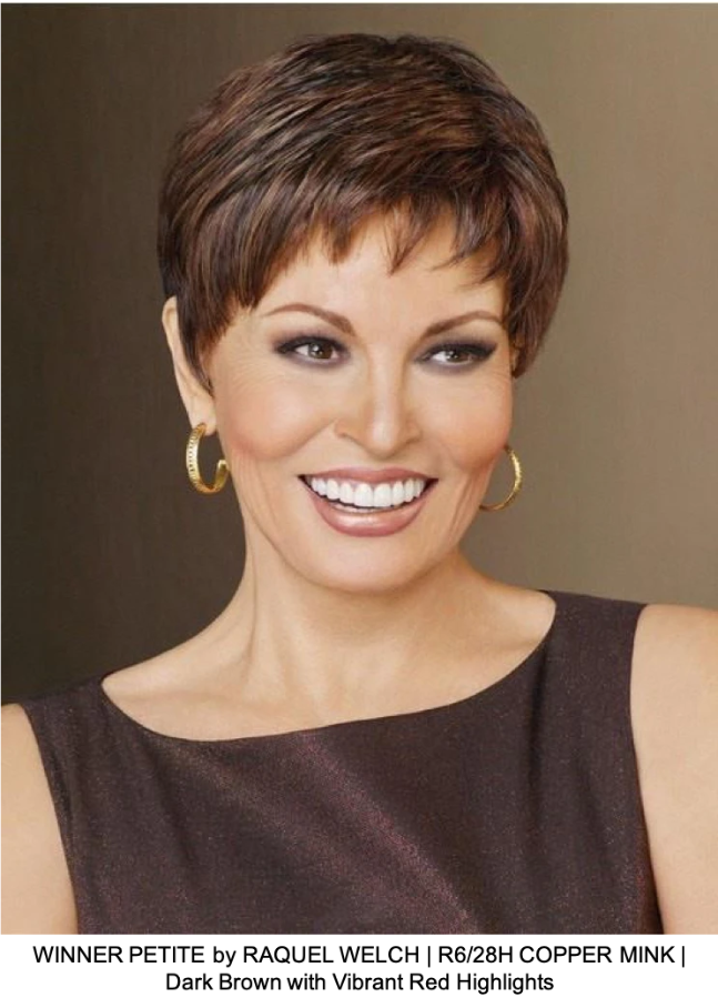 WINNER PETITE by RAQUEL WELCH | R6/28H COPPER MINK | Dark Brown with Vibrant Red Highlights