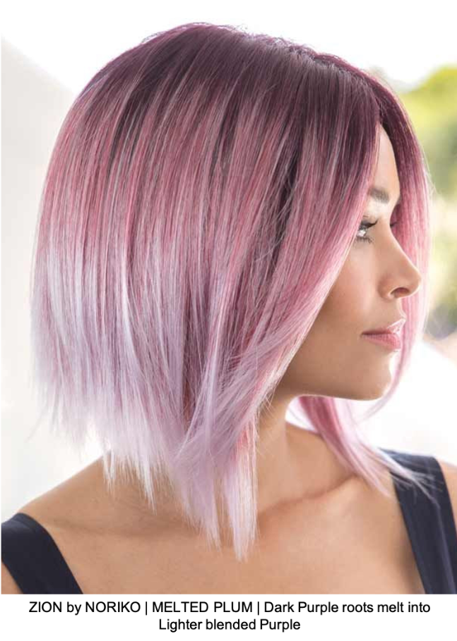 ZION by NORIKO | MELTED PLUM | Dark Purple roots melt into Lighter blended Purple