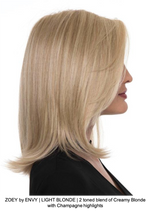 ZOEY by ENVY | LIGHT BLONDE | 2 toned blend of Creamy Blonde with Champagne highlights 