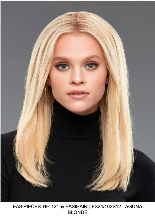 easiPieces HH 12"L x 9"W Remy Human Hair Top Piece