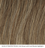 GL18-23 TOASTED PECAN | Ash Brown with Cool Blonde Highlights